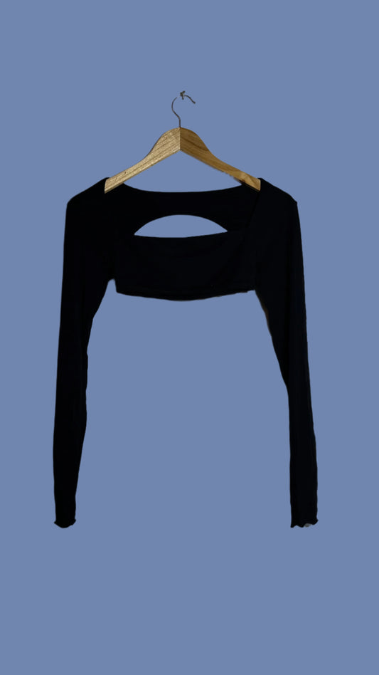 Cut-Out Crop Top - Indah Clothing