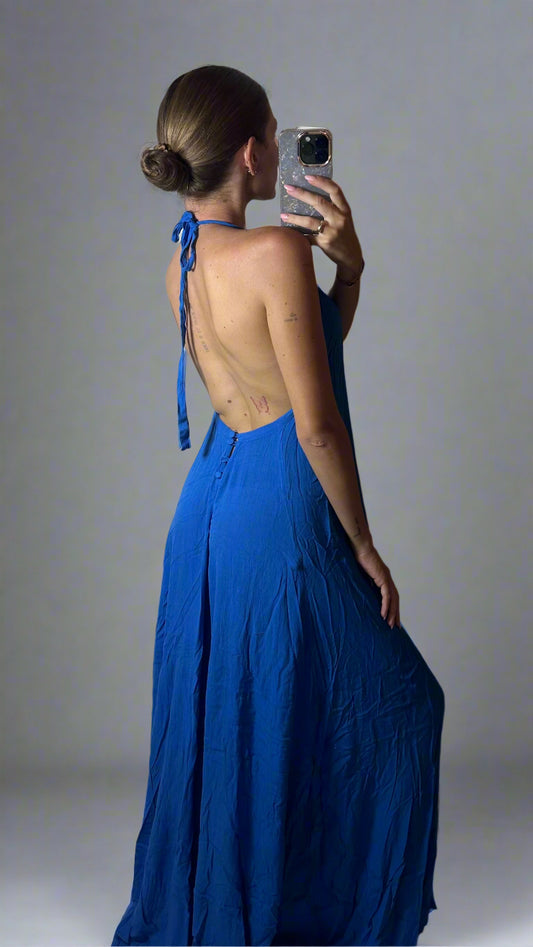 Long Backless Dress - Indah Clothing